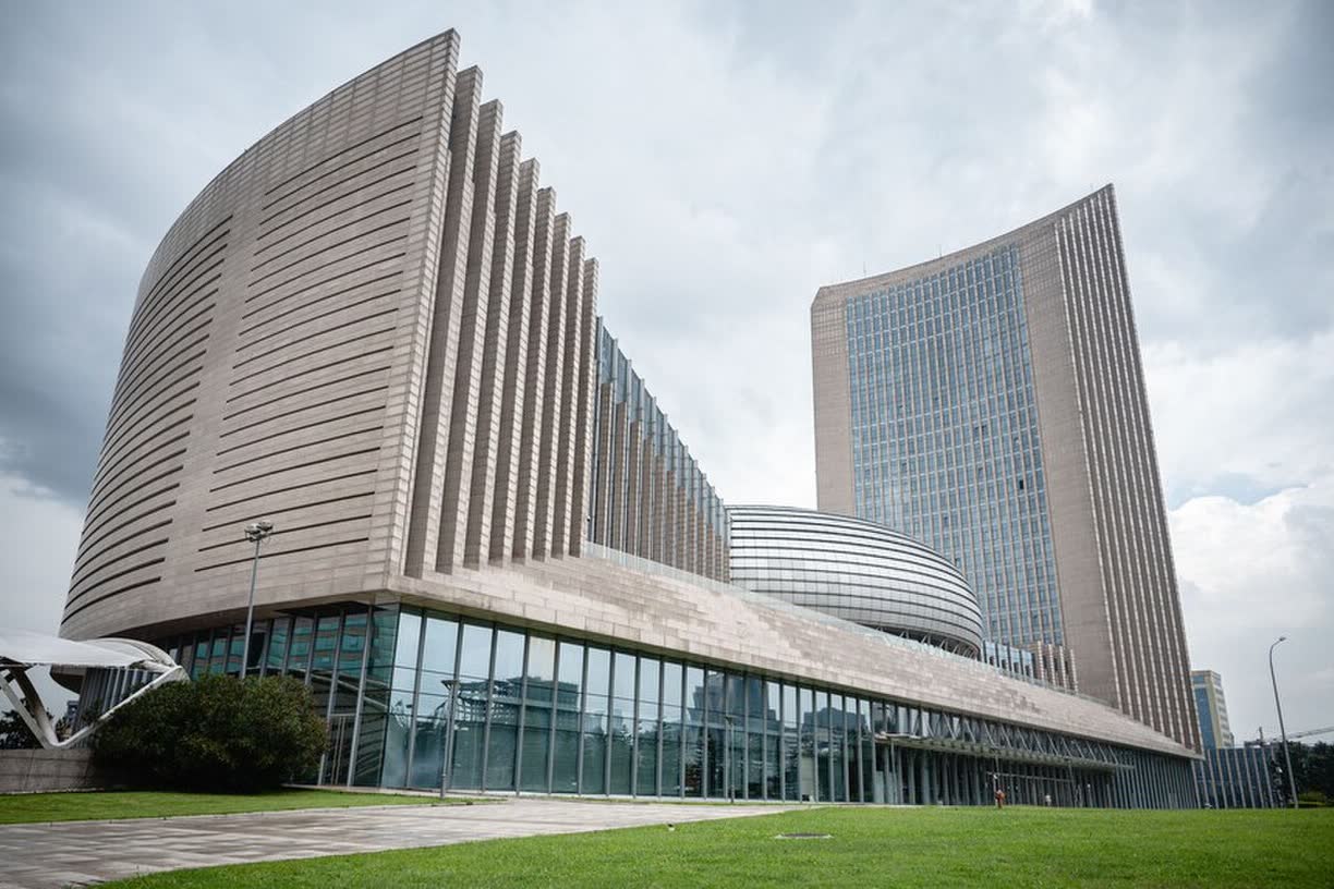 The African Union headquarters building in Addis Ababa