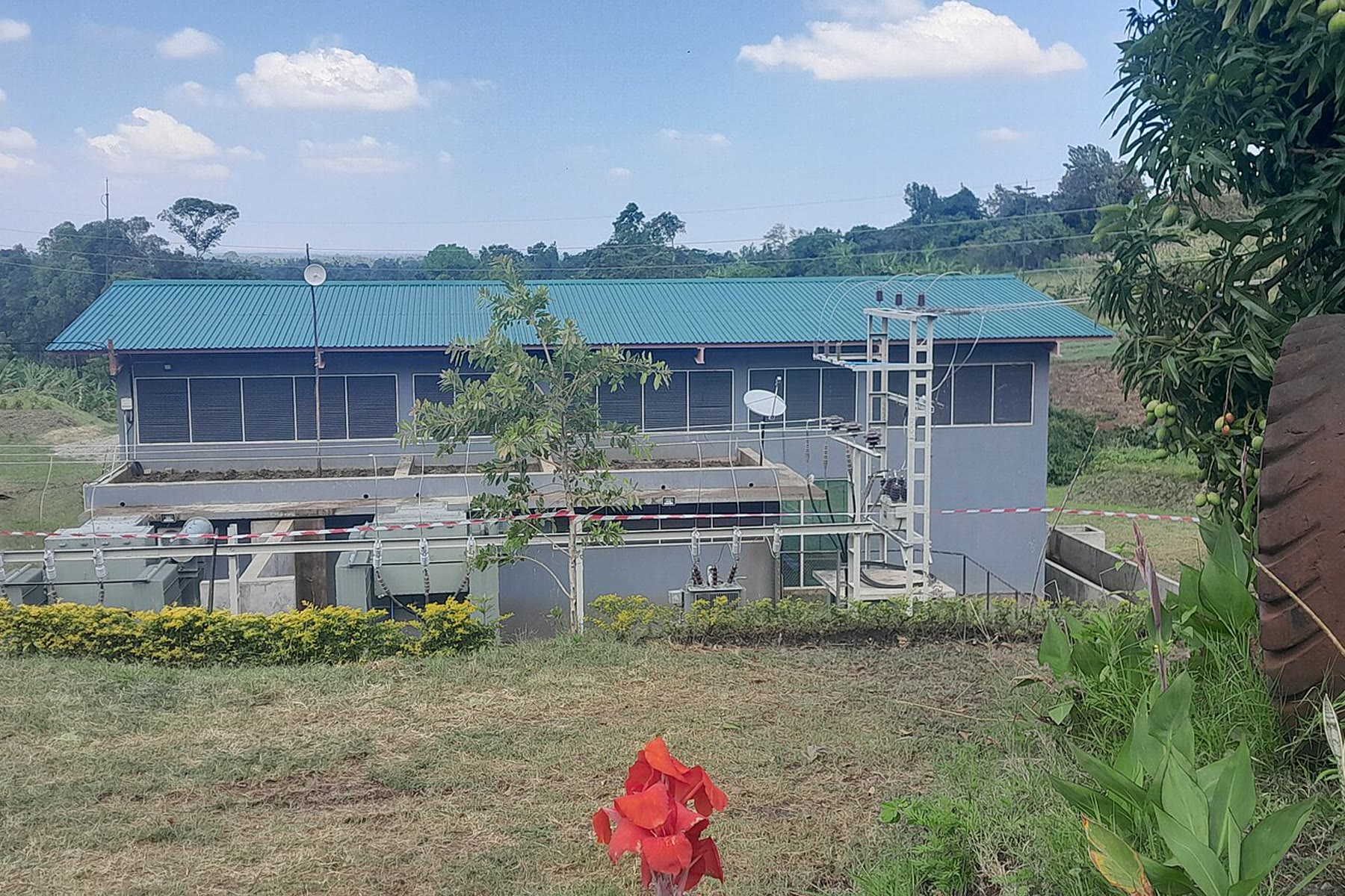 The powerhouse building of the Muyembe hydroelectric plant, eastern Uganda